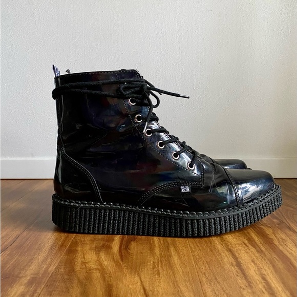 tuk Patent Leather Creeper Boots - Picture 3 of 10